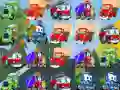 Игра Мултипликационни камиони Match 3 онлайн