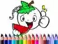 Игра Обратно в училище: Книга за оцветяване на зеленчуци онлайн