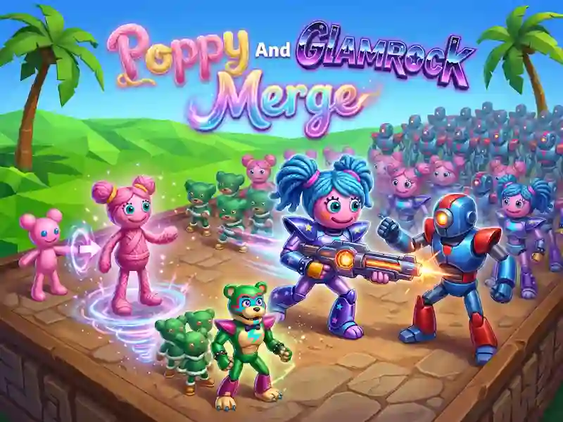 Игра Poppy And Glamrock Merge онлайн