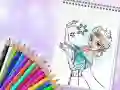 Игра Удивителна книга за оцветяване на принцеси онлайн