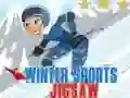 Игра Зимни спортове пъзел онлайн Игра Зимни спортове пъзел онлайн