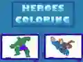 Игра Оцветяване на Герои онлайн