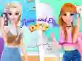 Игра Анни и Елиза DIY Бродерия на рокли онлайн Игра Анни и Елиза DIY Бродерия на рокли онлайн