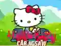 Игра Пъзел на колата Хелоу Кити онлайн