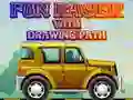 Игра Забавен състезател с рисуване на път онлайн