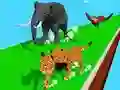 Игра Състезание за трансформация на животни 3D онлайн Игра Състезание за трансформация на животни 3D онлайн