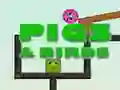 Игра Свинете и Птиците онлайн Игра Свинете и Птиците онлайн