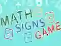 Игра Игра с Математически Знаци онлайн