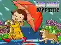 Игра Детска пъзел игра за дъждовен ден онлайн