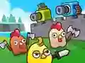 Игра Сливане на Оръдие: Защита на Петелите онлайн