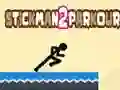 Игра StickMan Parkour 2 онлайн