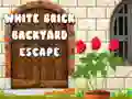 Игра Изход от двора с бели тухли онлайн Игра Изход от двора с бели тухли онлайн
