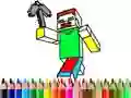 Игра Обратно в училище: Оцветяване на Minecraft онлайн Игра Обратно в училище: Оцветяване на Minecraft онлайн