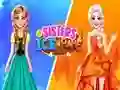 Игра Сестри Лед срещу Пламък онлайн Игра Сестри Лед срещу Пламък онлайн