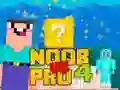 Игра Нуб срещу Про 4 Късмет Блок онлайн Игра Нуб срещу Про 4 Късмет Блок онлайн