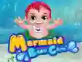 Игра Грижа за бебето русалка онлайн