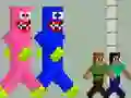 Игра Huggy Kissy срещу Стив и Алекс онлайн Игра Huggy Kissy срещу Стив и Алекс онлайн