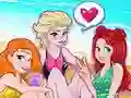 Игра Парти на плажа на принцесите онлайн