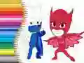 Игра Оцветяване на PJ Masks онлайн
