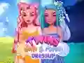 Игра Близнаци Слънце и Луна Обличане онлайн Игра Близнаци Слънце и Луна Обличане онлайн