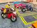 Игра Игра за паркиране на тежки мотоциклети в града 3D онлайн Игра Игра за паркиране на тежки мотоциклети в града 3D онлайн