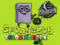 Игра СпобгеБоб Хелоуин Книга за Оцветяване онлайн