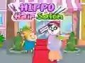 Игра Фризьорски салон на хипопотам онлайн