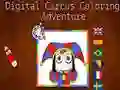 Игра Цифрово цирково приключение за оцветяване онлайн