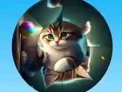 Игра Кръгов пъзел: Събирай картинки с сладки котенца онлайн