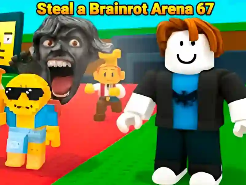 Игра Steal Brainrot: Arena 67 онлайн