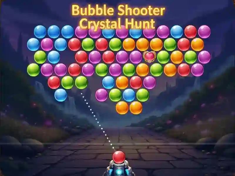 Игра Bubble shooter Намиране на кристали онлайн