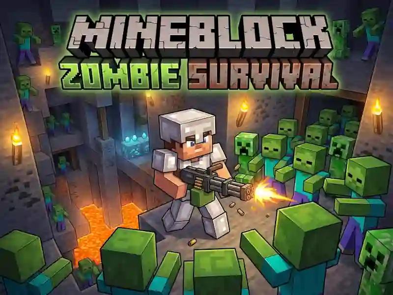 Игра Mineblock Zombie Survival онлайн