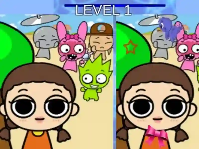 Игра Sprunks and the Squid Game: Find the Differences онлайн Игра Sprunks and the Squid Game: Find the Differences онлайн