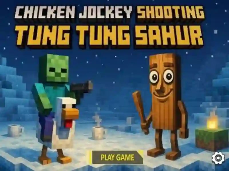 Игра Chicken Jockey Shootout с Tung Tung Sahur онлайн Игра Chicken Jockey Shootout с Tung Tung Sahur онлайн