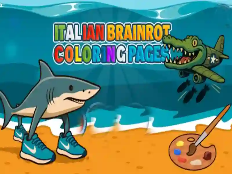Игра Италианска страница за оцветяване на Brainrot онлайн