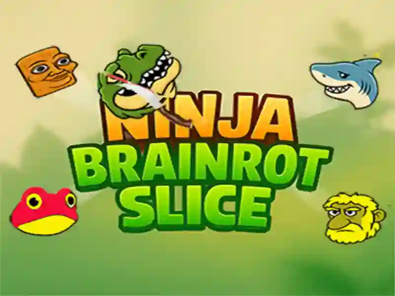Игра Brainrot Ninja нарязващи филийки онлайн