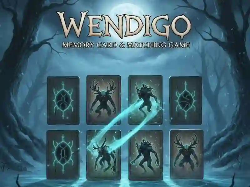 Игра Карти с памет и игра за съвпадение: Wendigo онлайн