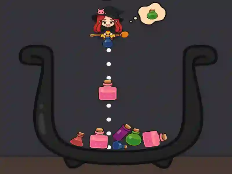 Игра Сливането на отварите на вещицата онлайн