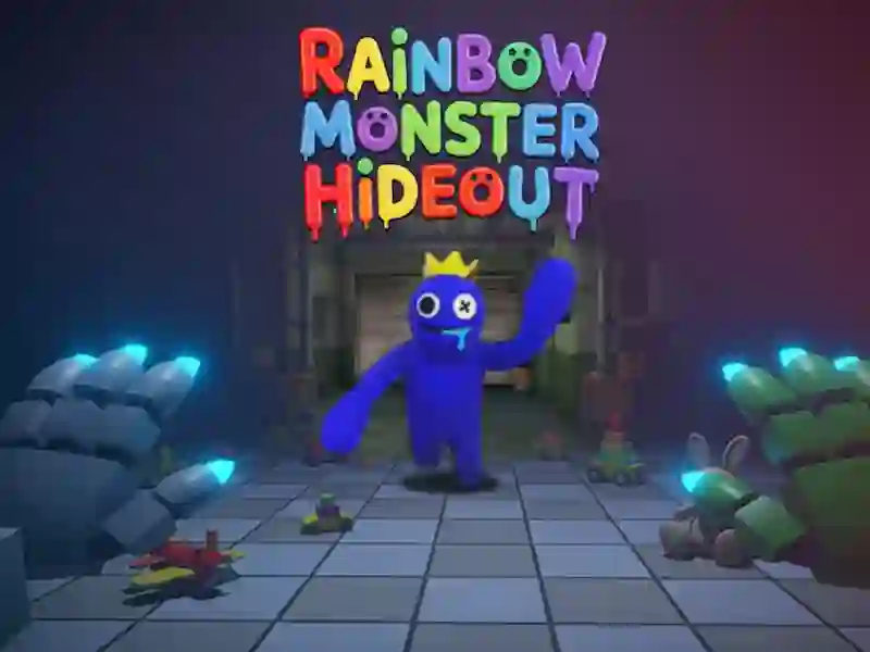 Игра Rainbow Monster Hideout 3D онлайн
