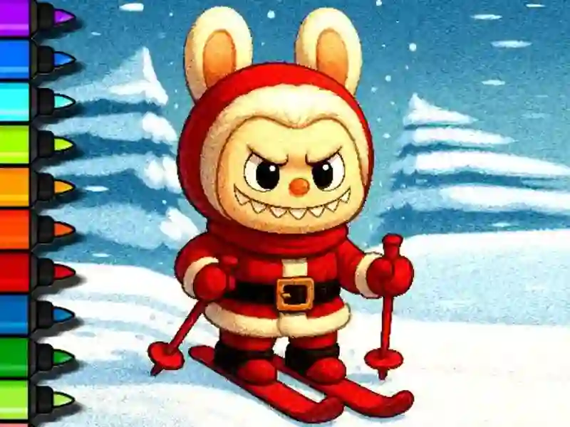 Игра Лесно оцветяване Time Labubu онлайн