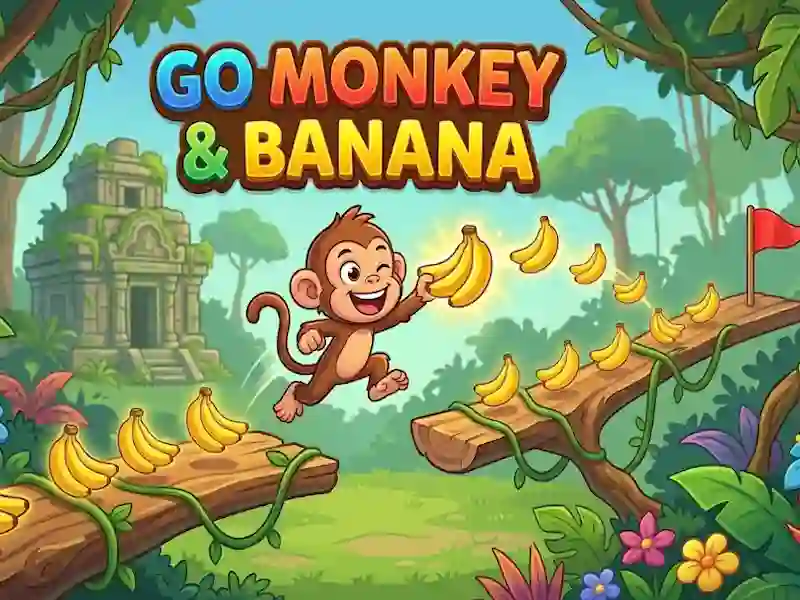 Игра Go monkey & Banana онлайн
