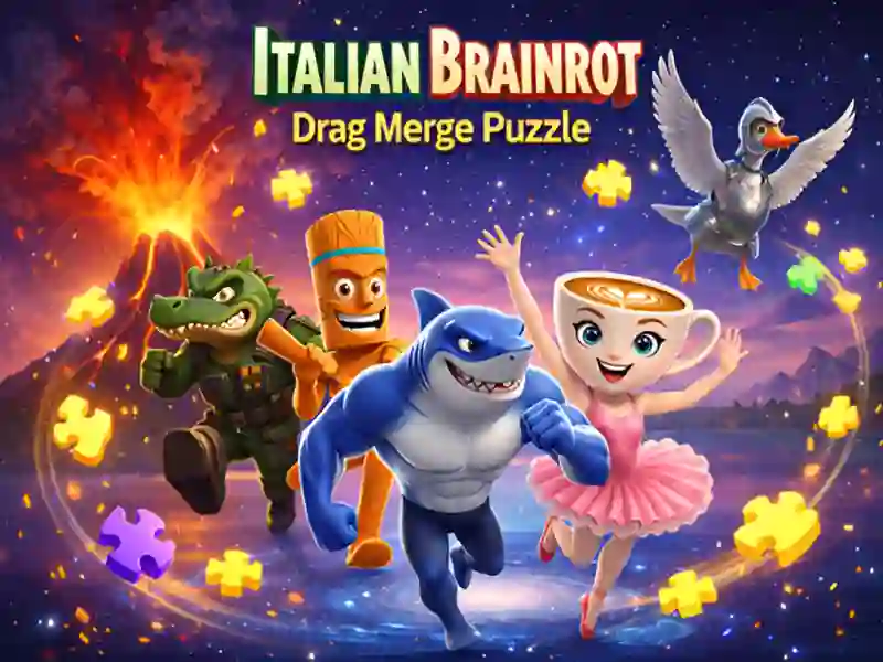 Игра Italian Brainrot: Drag and Merge Puzzle онлайн