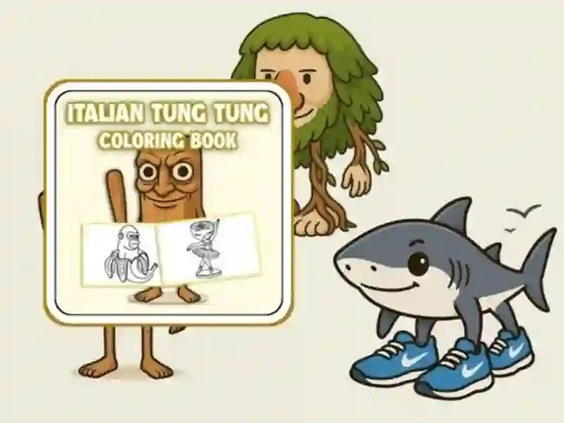 Игра Tung Tung Sahur: Книга за оцветяване онлайн