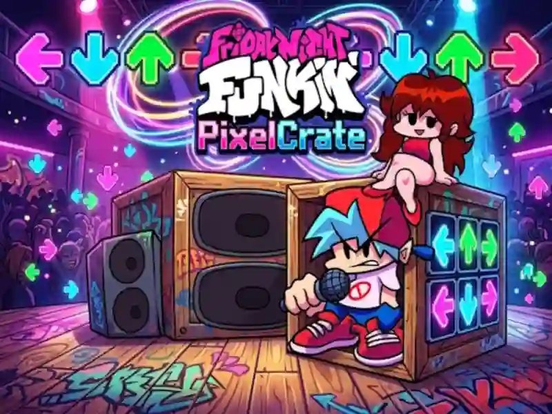 Игра Friday Night Funkin PixelCrate онлайн