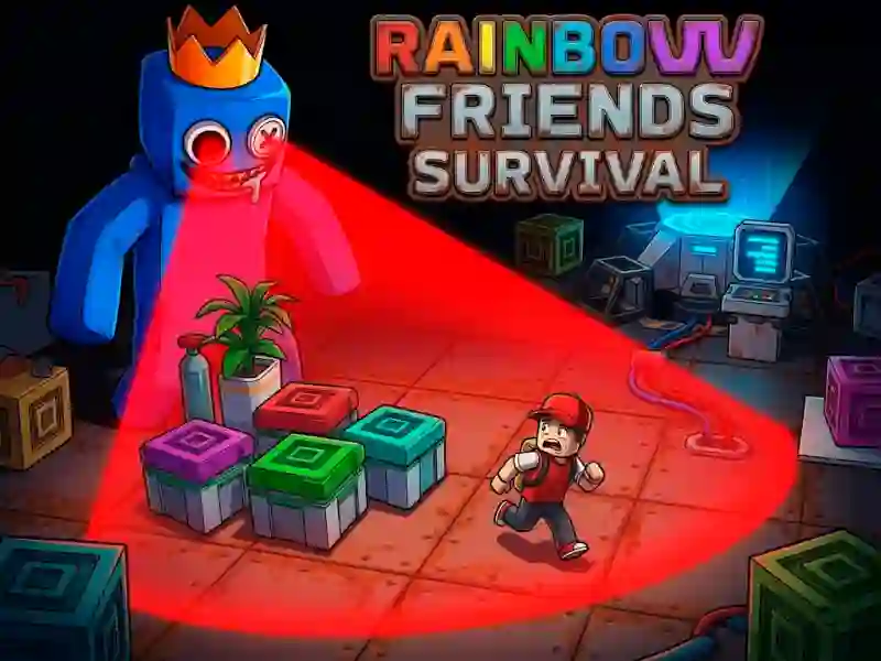 Игра Rainbow Friends Survival онлайн