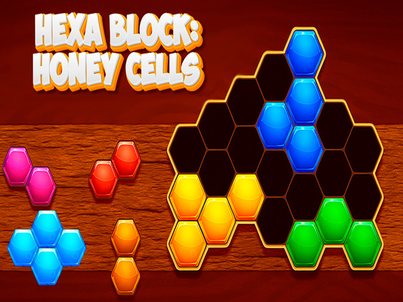 Игра HEXA блокове: медени клетки онлайн