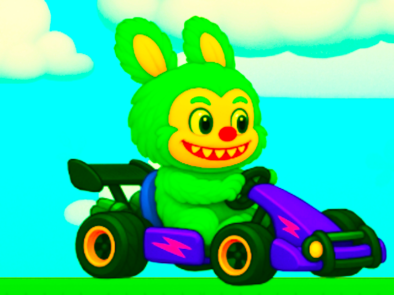 Игра Labububa Karting онлайн