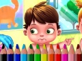 Игра Обратно в училище: Книга за оцветяване за бебета онлайн