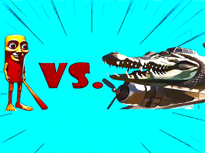 Игра Tung tung tung sahur срещу crocodile онлайн