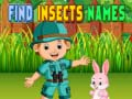 Игра Намери имена на насекоми онлайн